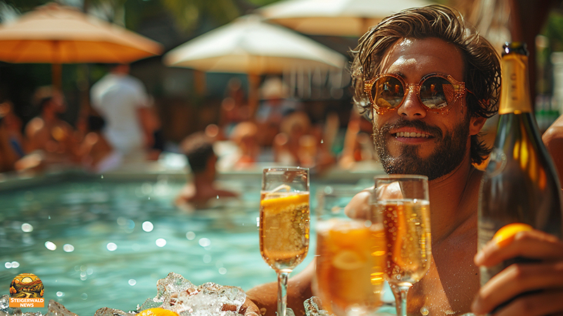 Poolparty in Burghaslach Karibische Nacht im Schwimmbad