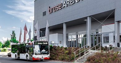 Shuttle Bus Brose Arena Baskettball Bamberg